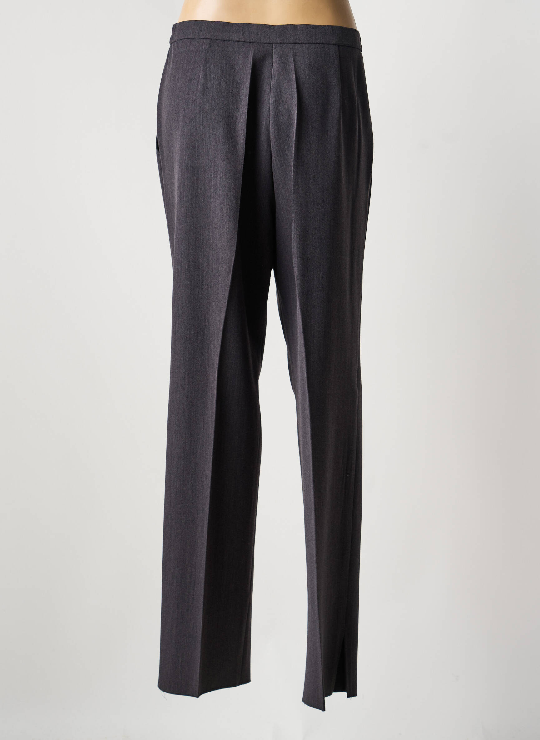 Tiesi kelnė tamprumas aukšta talija pilka KARTING moteris