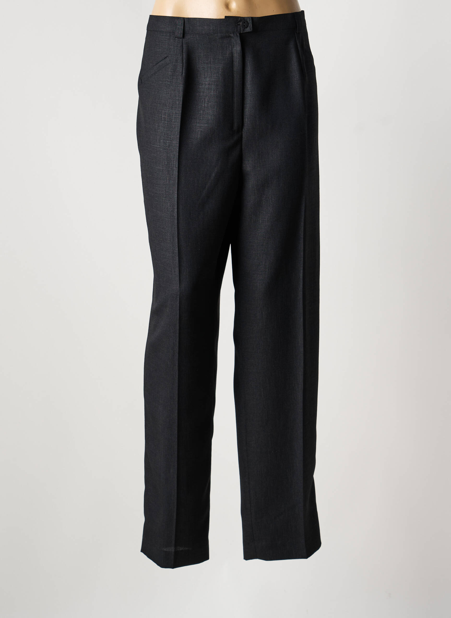 Tiesi kelnė pincetų dydis aukšta talija pilka CREATIONS SONIA moteris