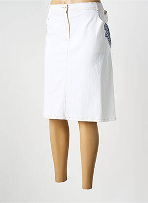 Pusilgis sijonas tamprumas baltas PAUSE CAFE moteris