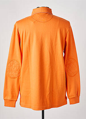 Polo ilgos rankovės ilgos rankovės oranžinė ETHNIC BLUE vyras