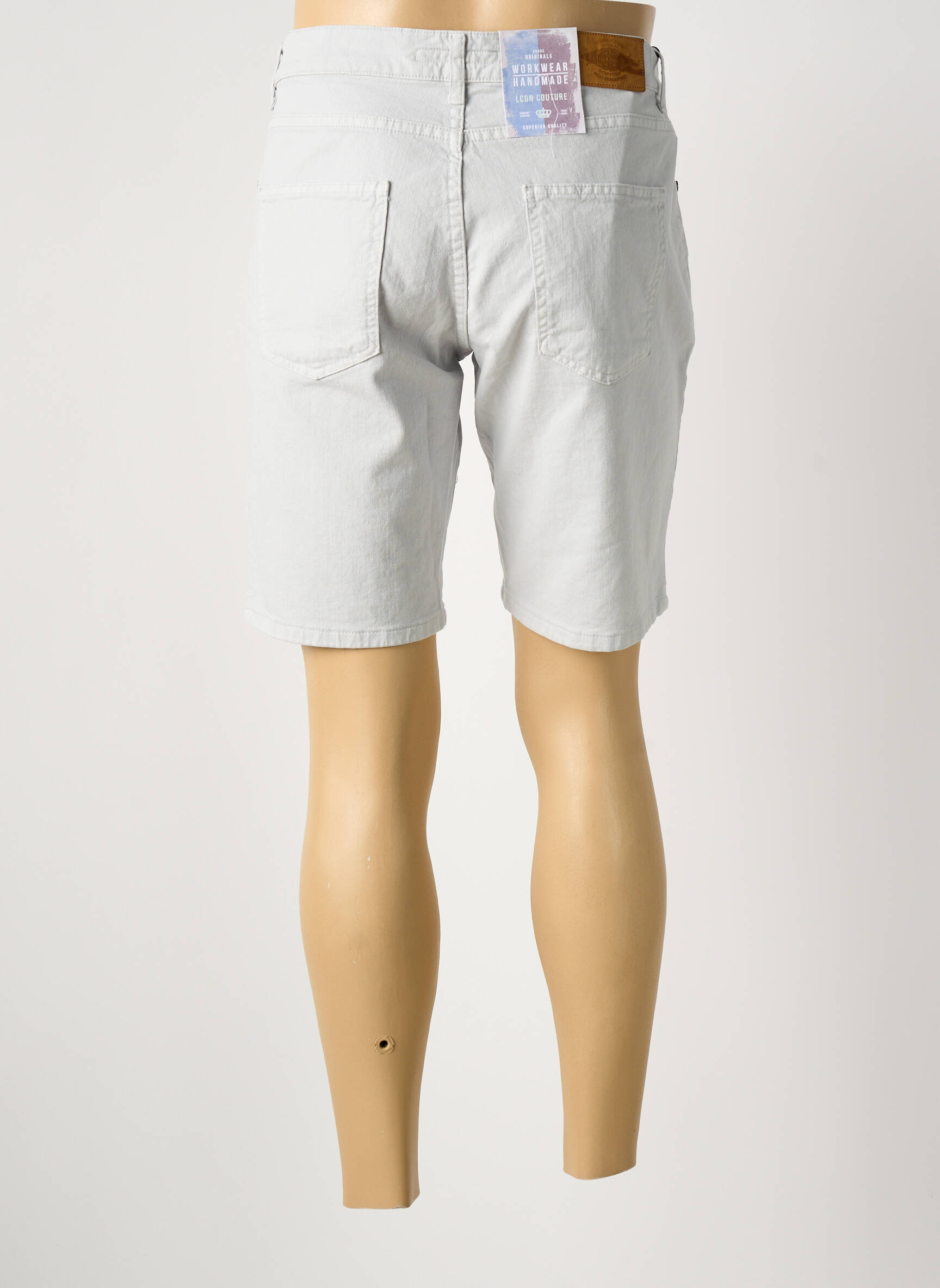 Bermudas tiesi kirpimas pilka LCDN vyras