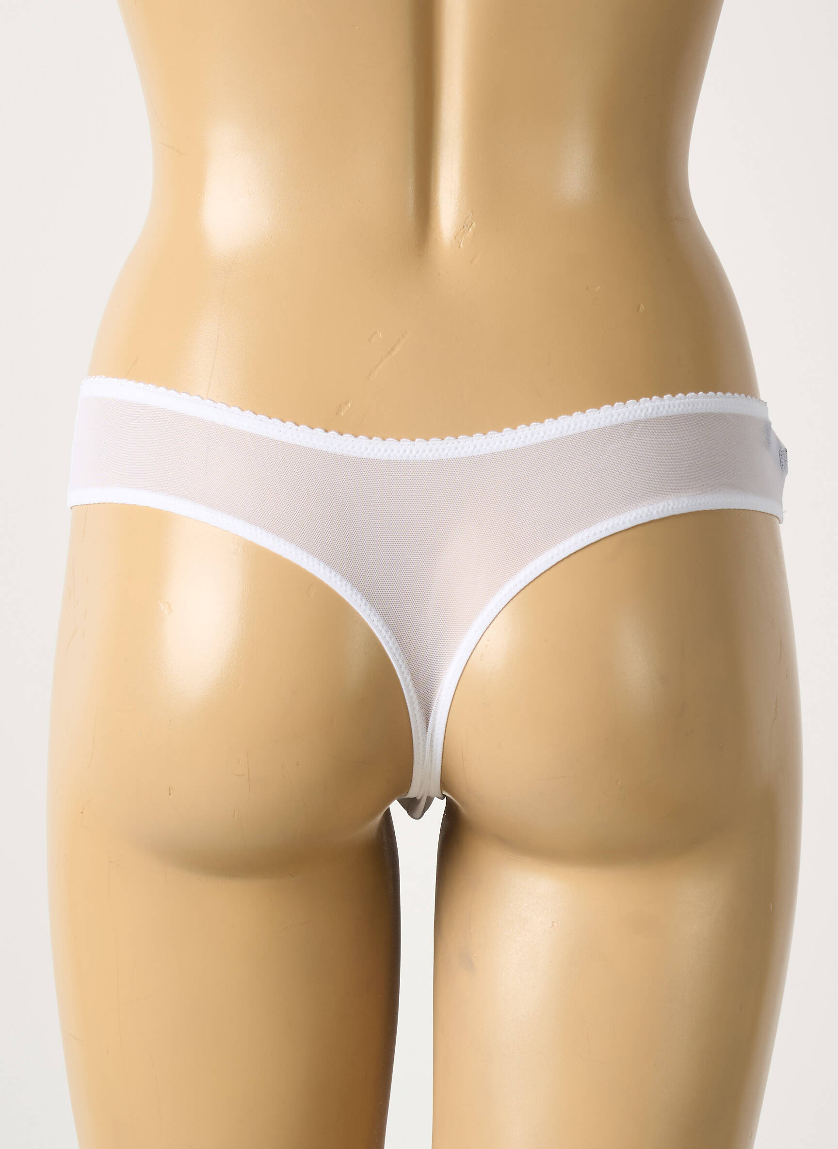 Tanga tamprumas baltas AMBRA moteris