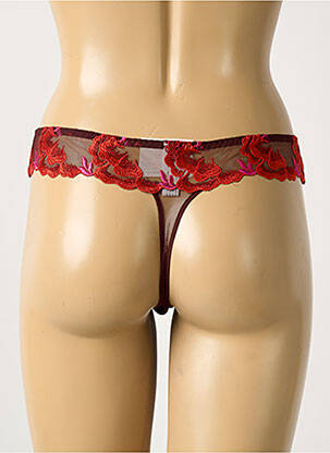 Tanga permatomas tiulis rudas SECRET D'EVA moteris