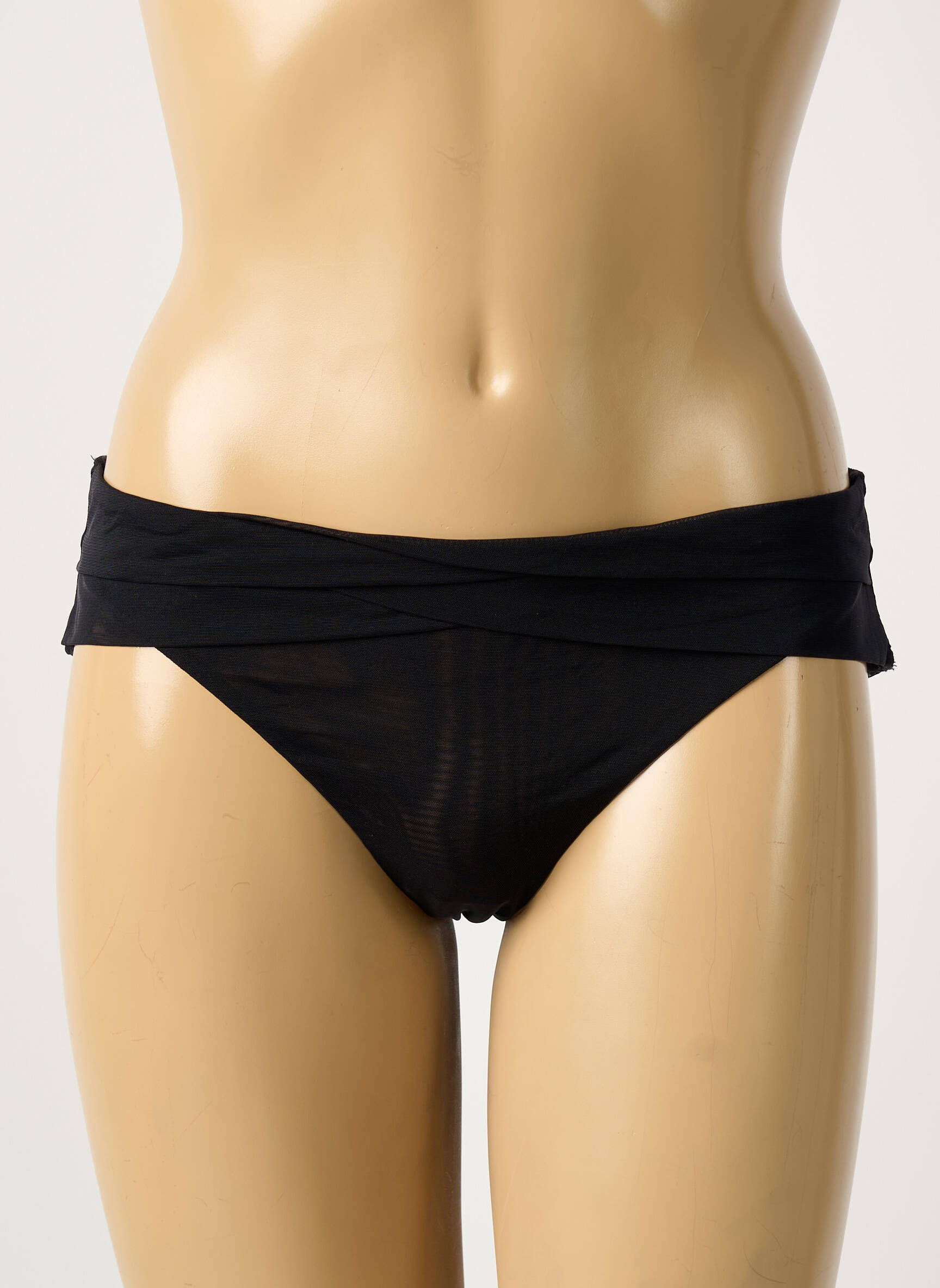 Tanga tamprumas juodas CHANTAL THOMASS moteris