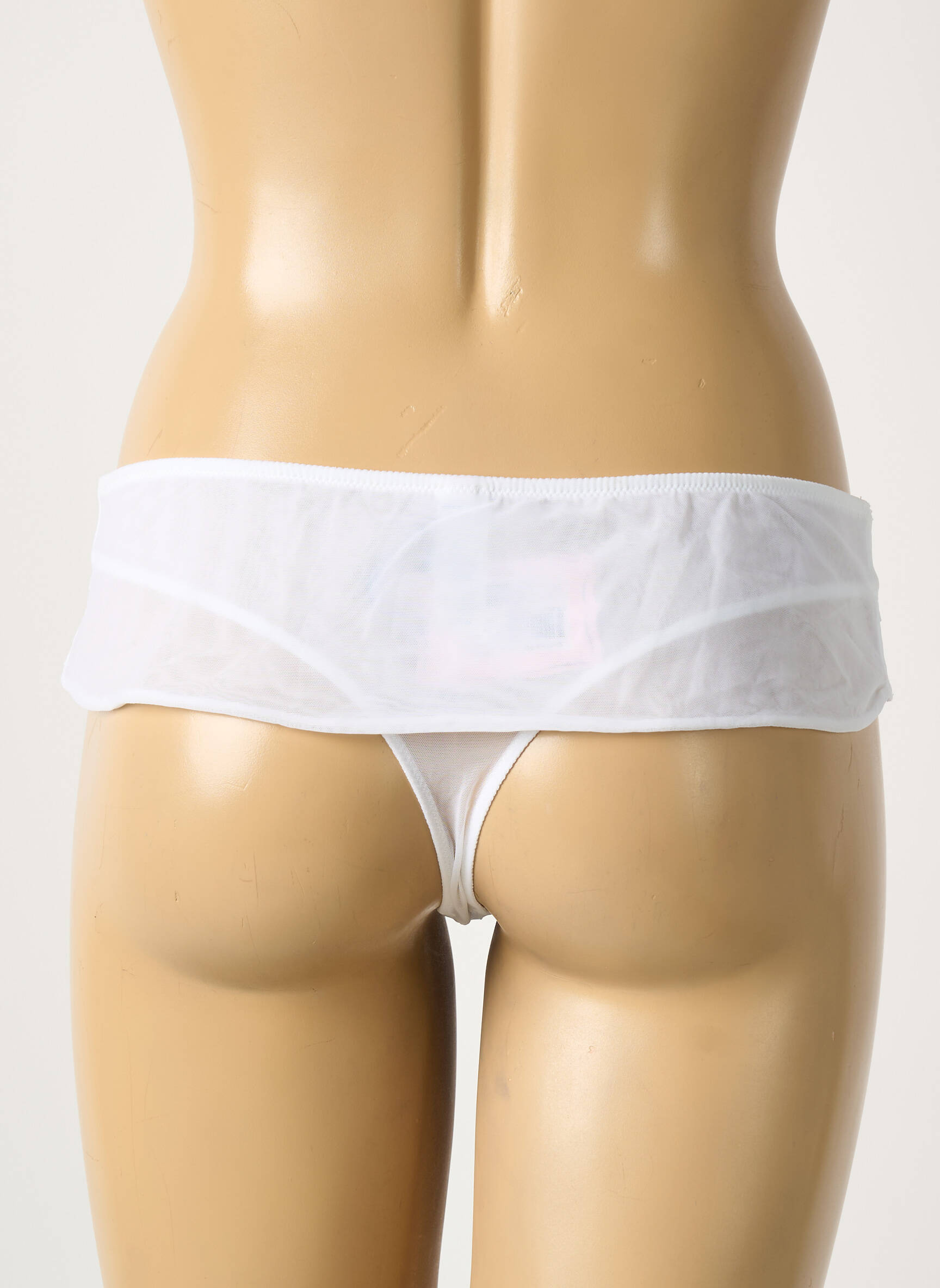 Tanga tamprumas baltas CHANTAL THOMASS moteris