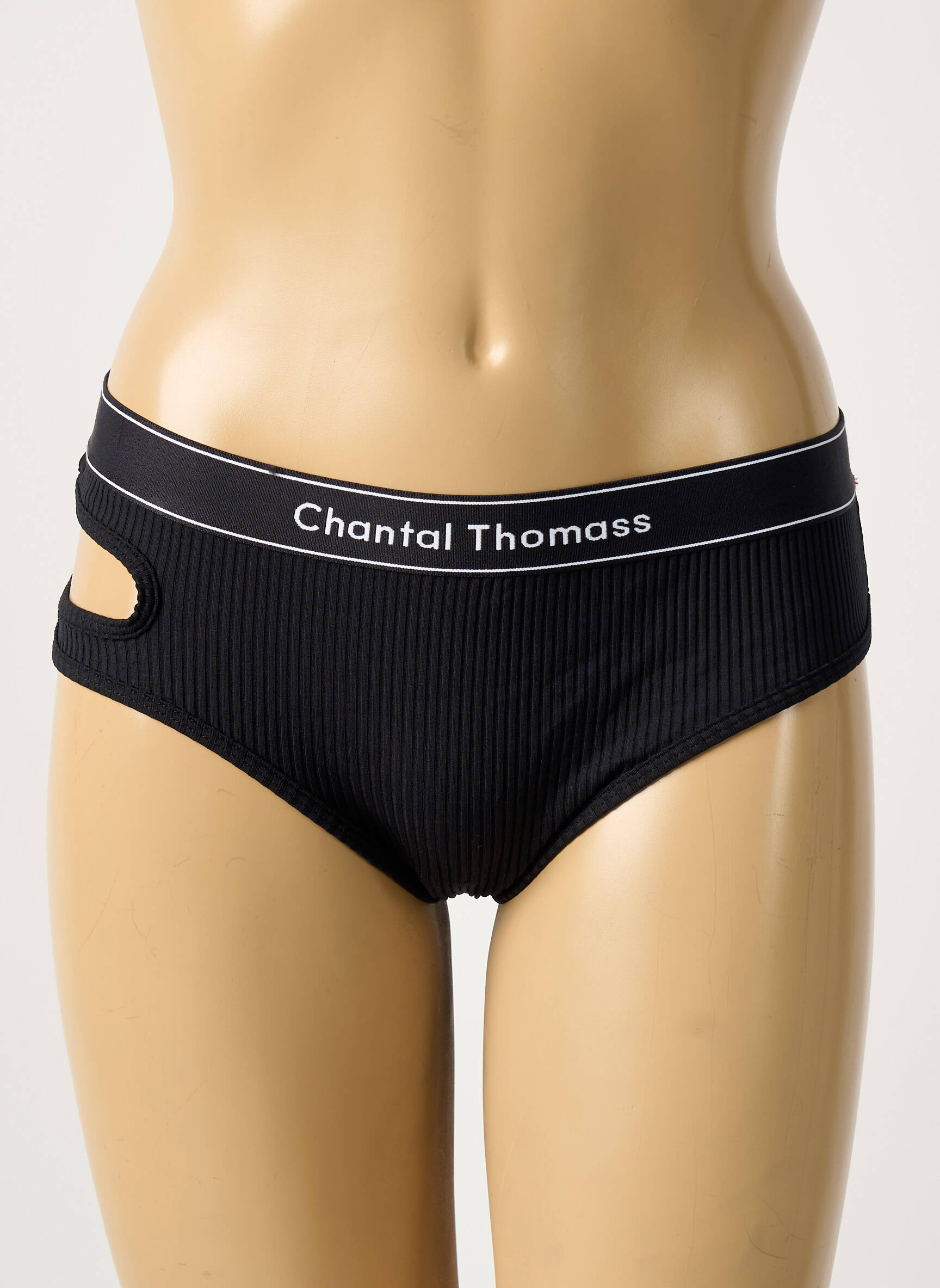 Tanga tamprumas juodas CHANTAL THOMASS moteris