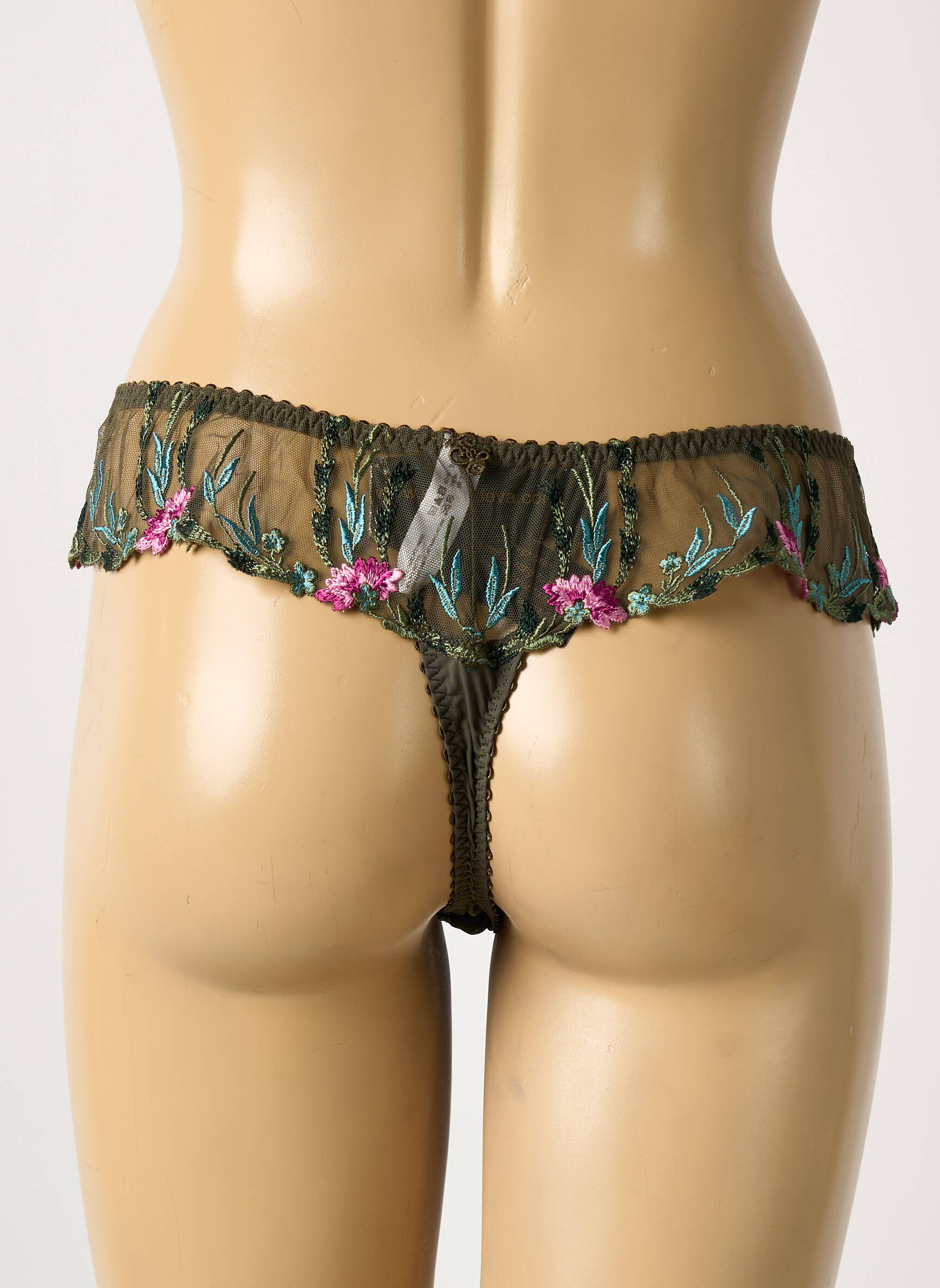 Diržas siuvinėjimas žalias SECRET D'EVA moteris