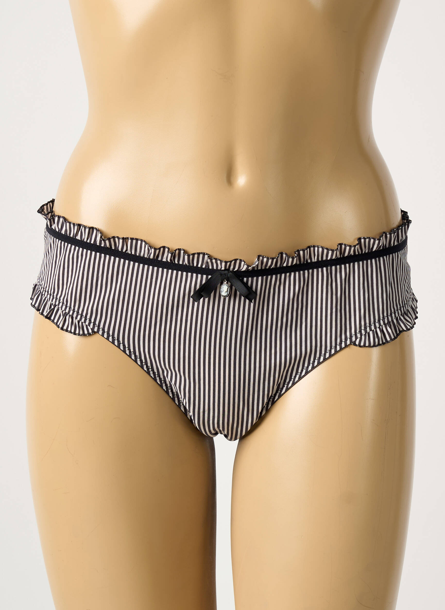 Tanga tamprumas juodas CHANTAL THOMASS moteris