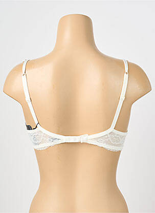Liemenėlė nėrinių audimas liemenėlė su išimamu putų paminkštinimu baltas AMBRA moteris