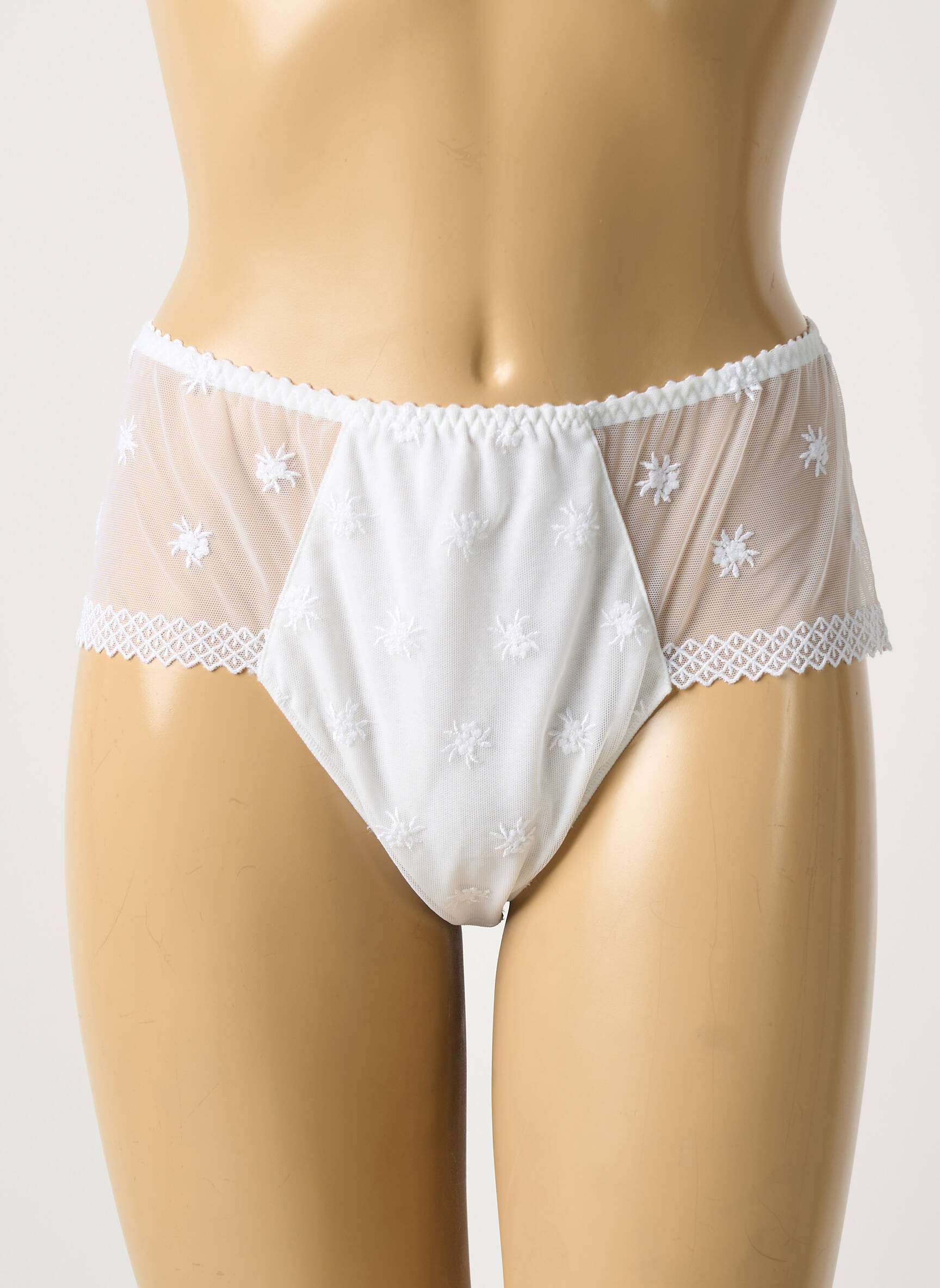 Kelnaitė siuvinėjimas baltas SECRET D'EVA moteris