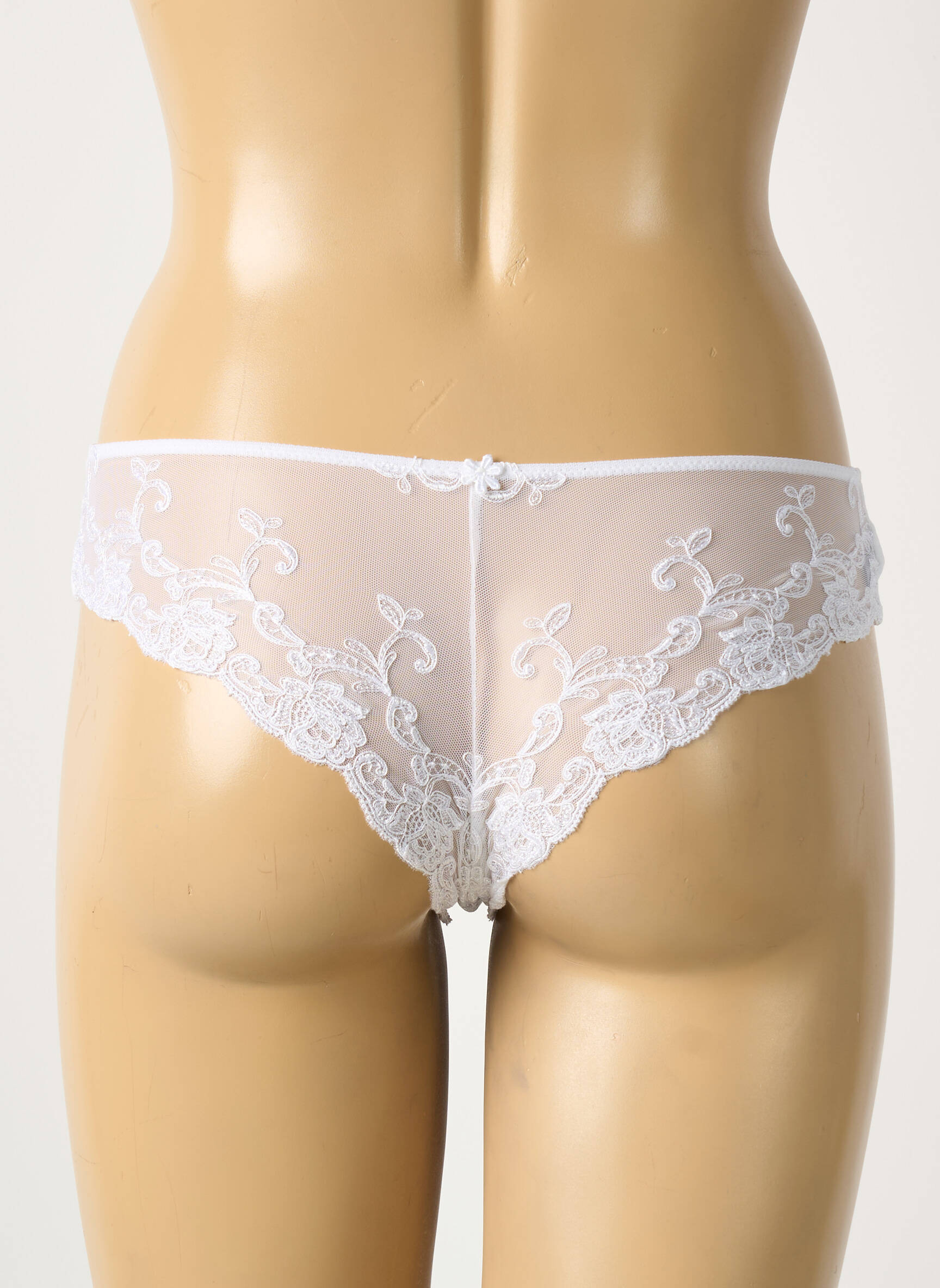 Tanga tanga baltas AMBRA moteris