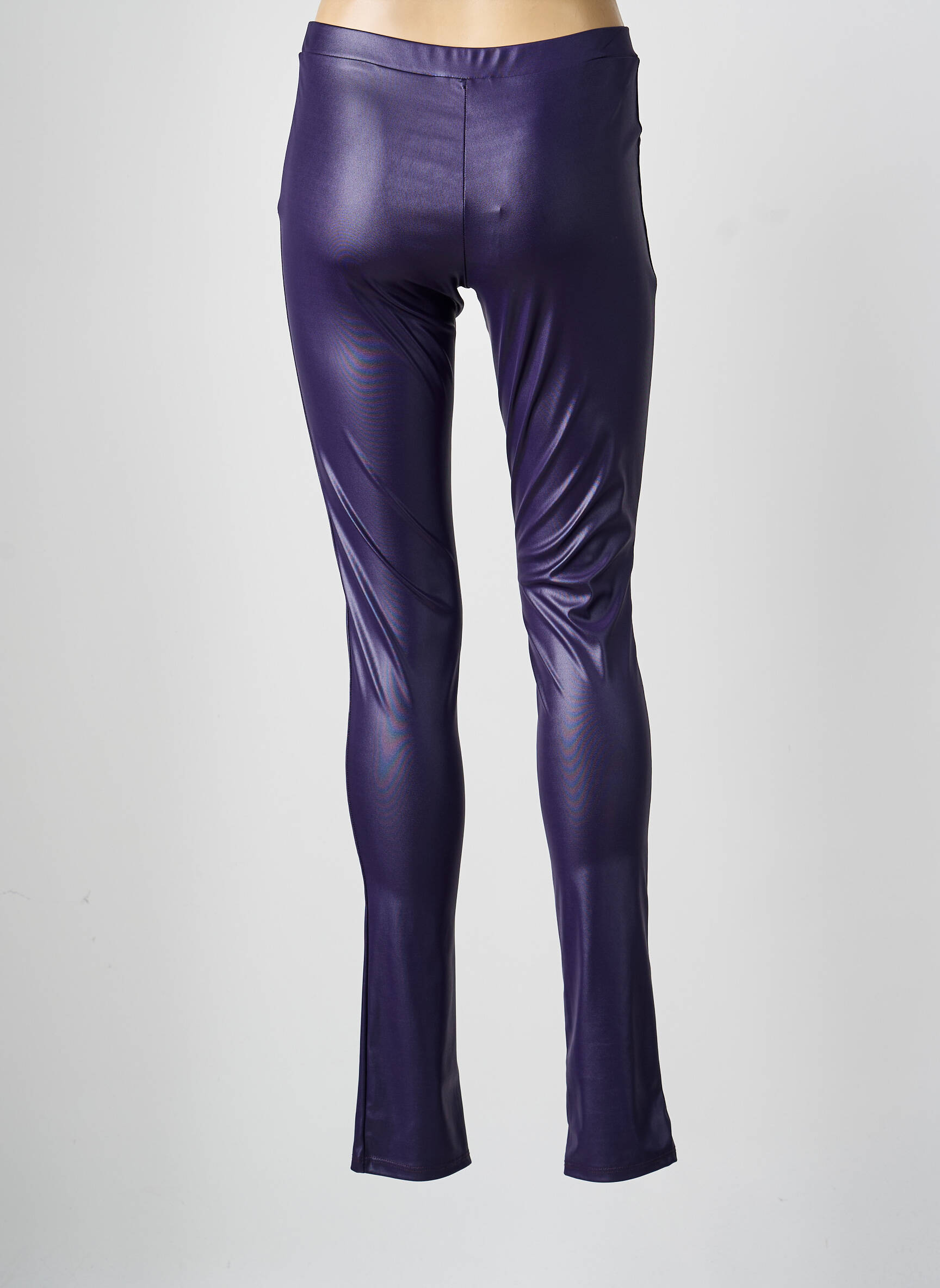 Legingas satino efektas normala dydis violetinis SARAH PACINI moteris