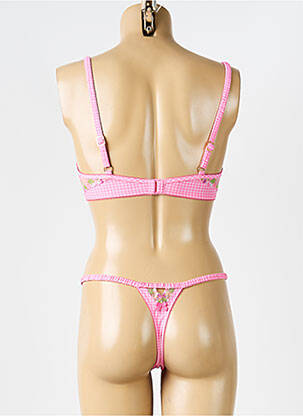 Lingerie rinkinys reguliuojamos elastinės petnešos rožinė LOUNGE moteris