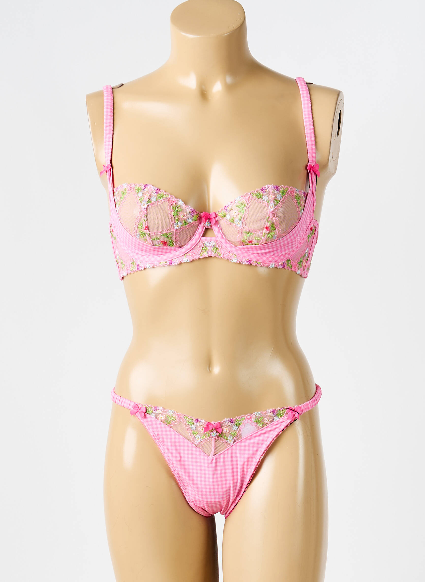 Lingerie rinkinys reguliuojamos elastinės petnešos rožinė LOUNGE moteris
