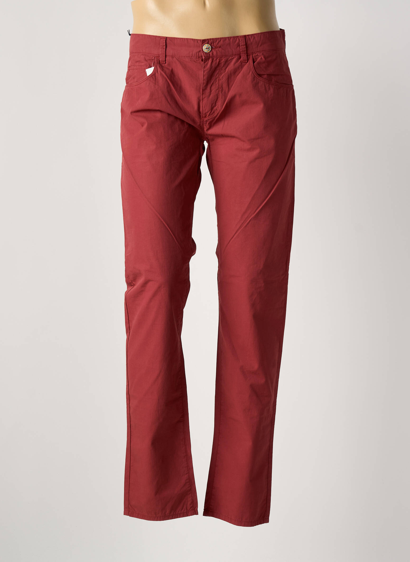 Lieknos kelnės uždarymas su užtrauktuku po mygtuku uždengimu normala dydis raudona TRUSSARDI JEANS vyras