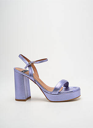 Sandalai/nu pėdos pusiau kompensuotas 10 cm ir daugiau aukštakulniai violetinis ANGEL ALARCON moteris