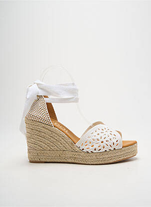 Espadrilės šnervių uždarymas kulnas nuo 7 iki 9 cm baltas MAYPOL moteris