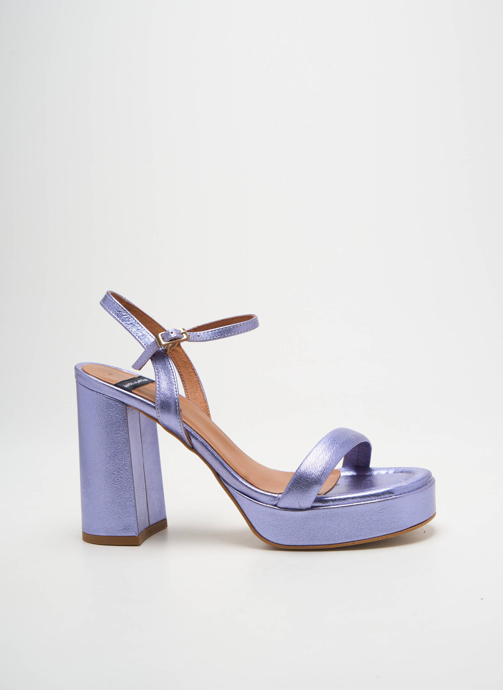 Sandalai/nu pėdos satino audinys 10 cm ir daugiau aukštakulniai violetinis ANGEL ALARCON moteris