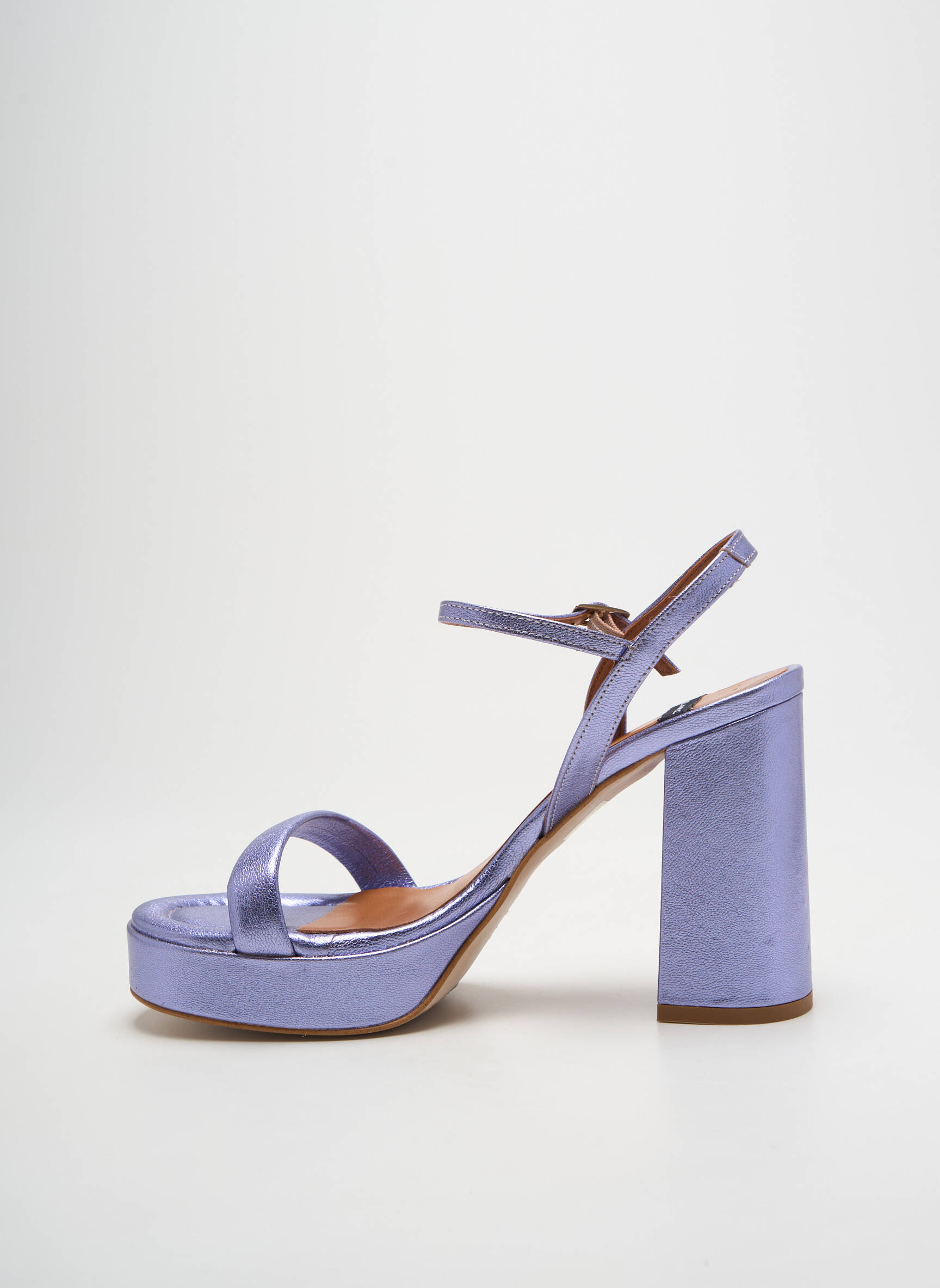 Sandalai/nu pėdos satino audinys 10 cm ir daugiau aukštakulniai violetinis ANGEL ALARCON moteris