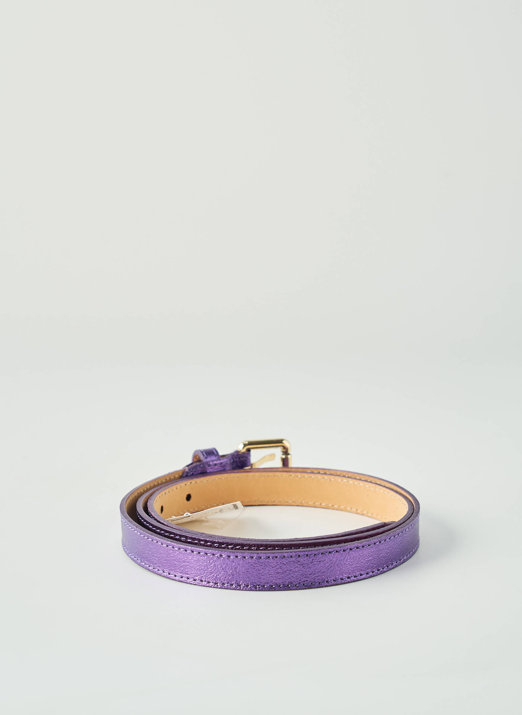 Diržas satino efektas violetinis CINNAMON moteris