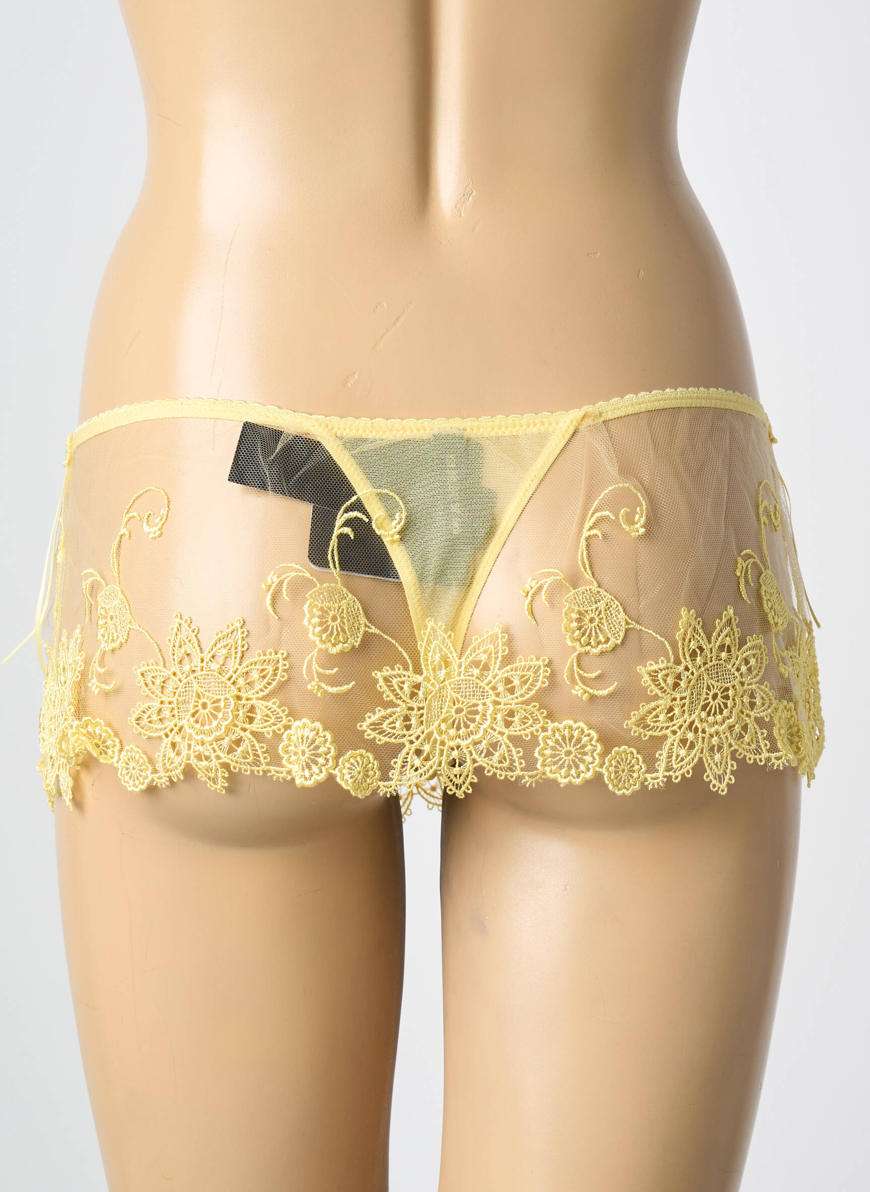 Tanga tamprumas geltona AMBRA moteris