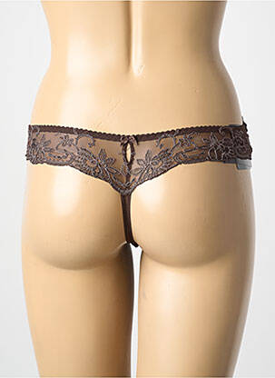 Tanga tamprumas rudas AMBRA moteris
