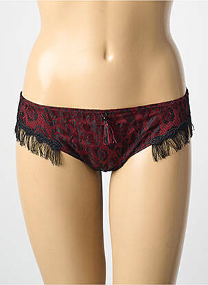 Tanga satino efektas raudona AMBRA moteris