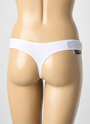 Tanga satino audinys baltas AMBRA moteris