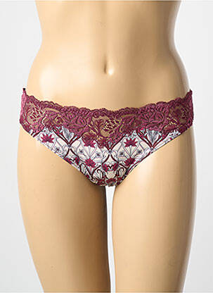 Tanga satino audinys raudona AMBRA moteris