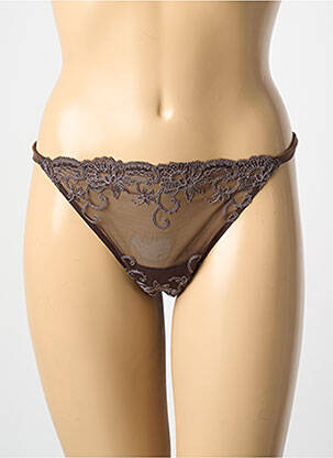 Tanga satino audinys rudas AMBRA moteris