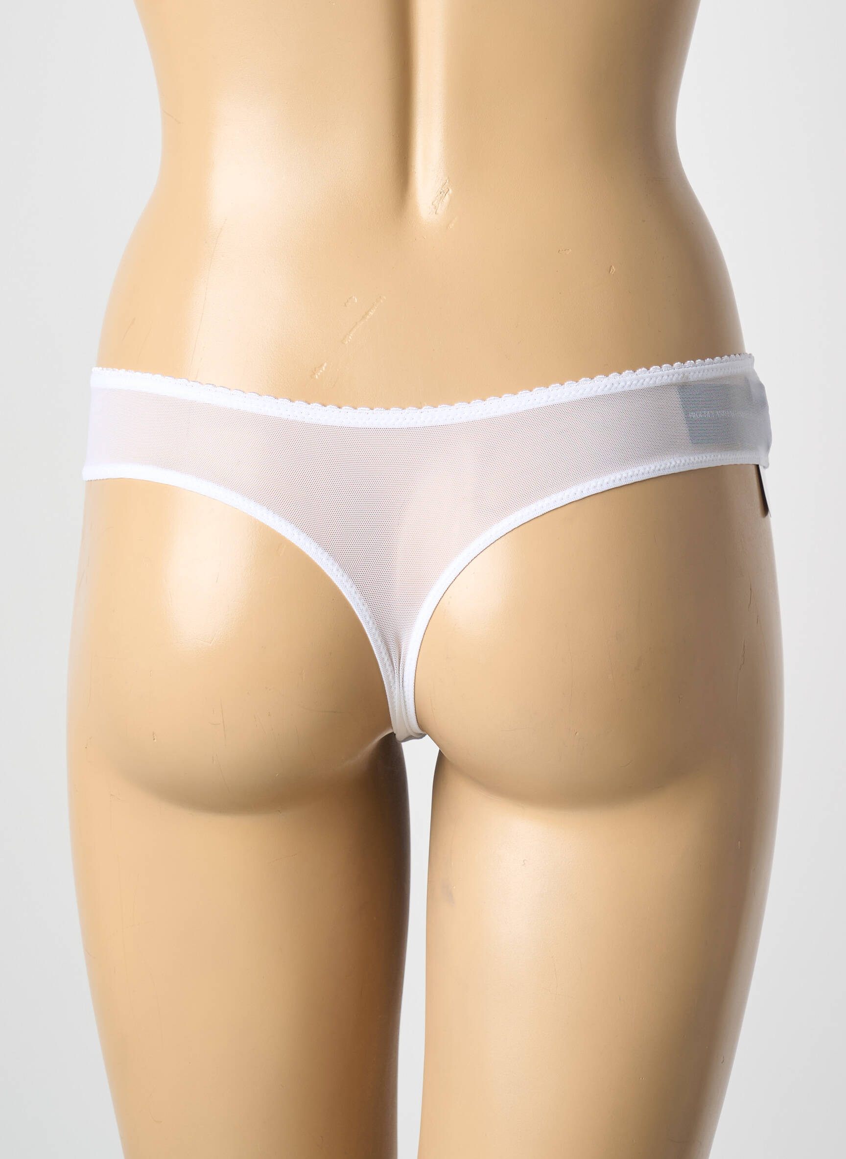 Tanga tamprumas baltas AMBRA moteris