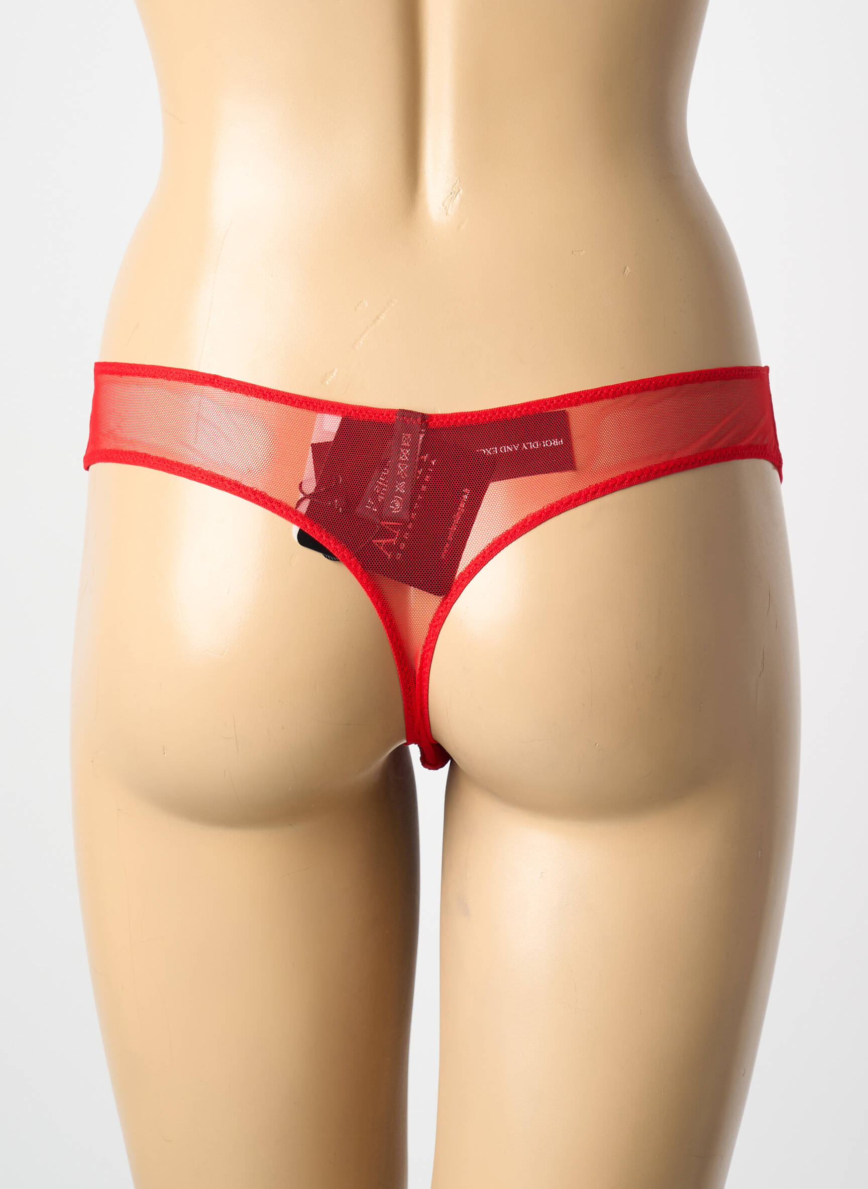 Tanga tamprumas raudona AMBRA moteris