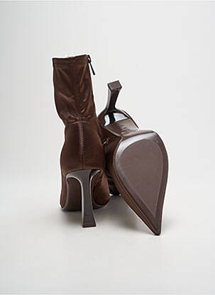 Batai/botai lygus medžiaga kulnas nuo 7 iki 9 cm rudas STRADIVARIUS moteris