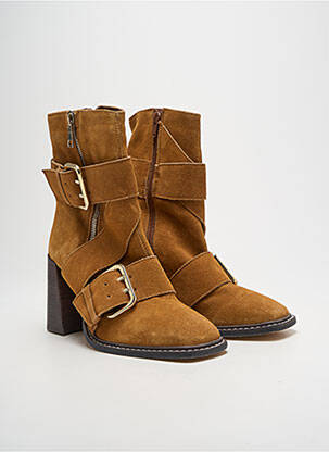 Batai/botai nubuko audinys kulnas nuo 7 iki 9 cm rudas RIVER ISLAND moteris