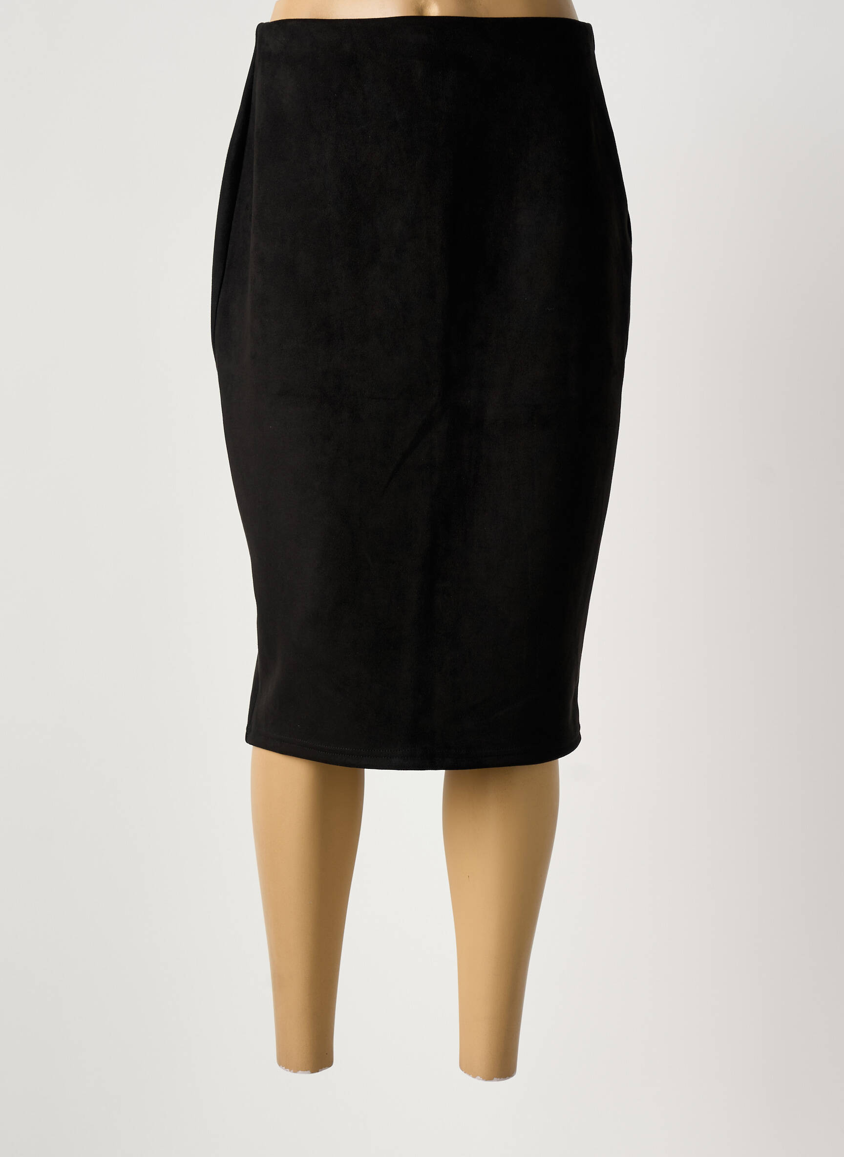 Pusilgis sijonas tiesi kirpimas juodas ONE O ONE moteris