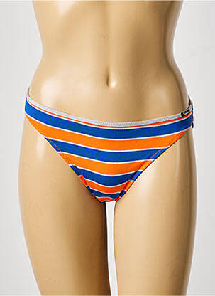 Maudymosi kelnaitės satino efektas kelnaitės oranžinė BIKINI BAR moteris