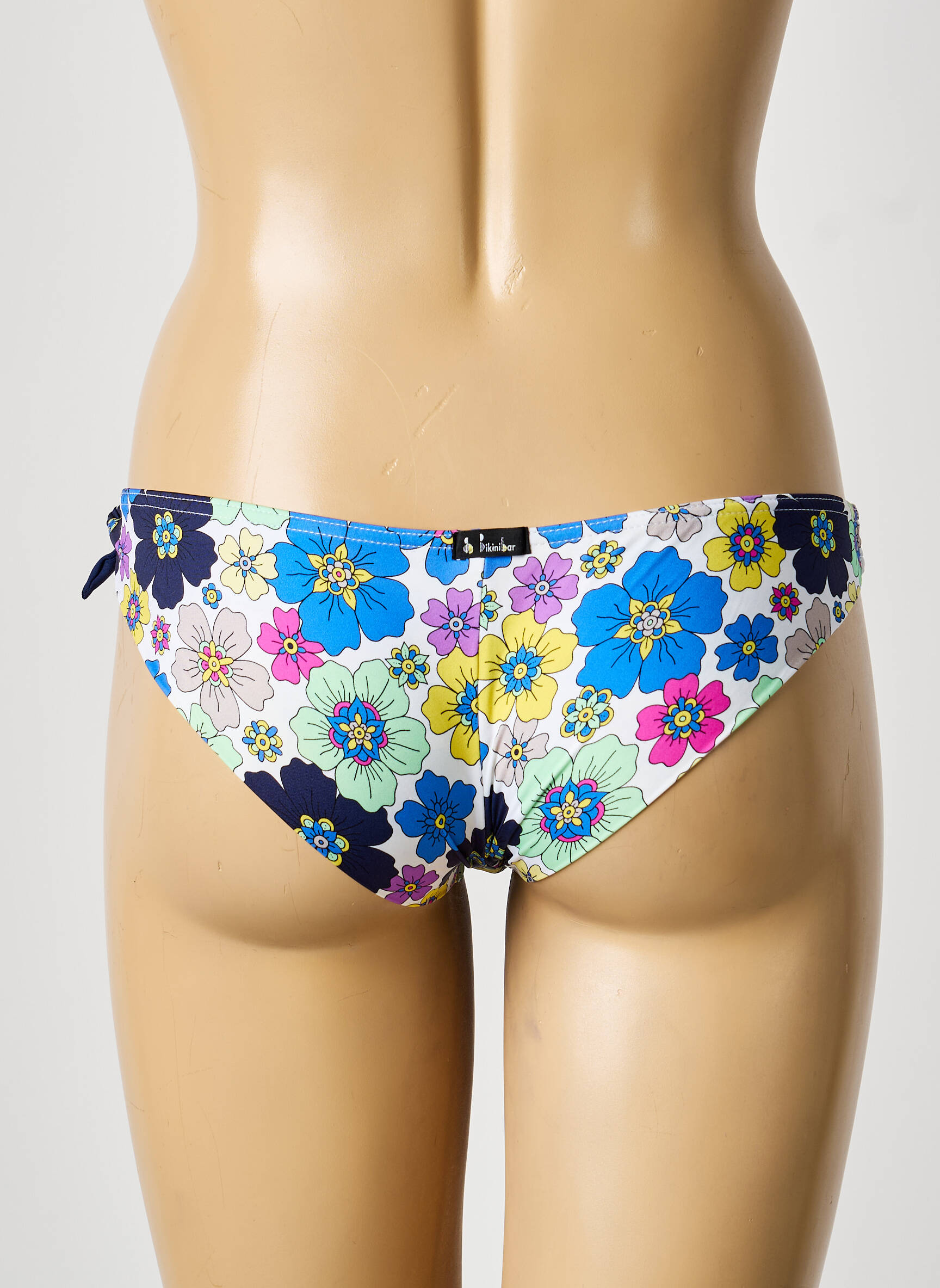 Maudymosi kelnaitės gėlių raštas bikini mėlyna BIKINI BAR moteris