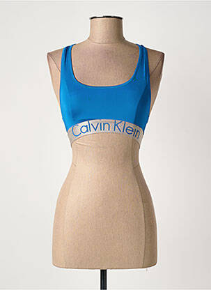 Liemenėlė satino efektas plaukimo liemenėlės viršus mėlyna CALVIN KLEIN moteris