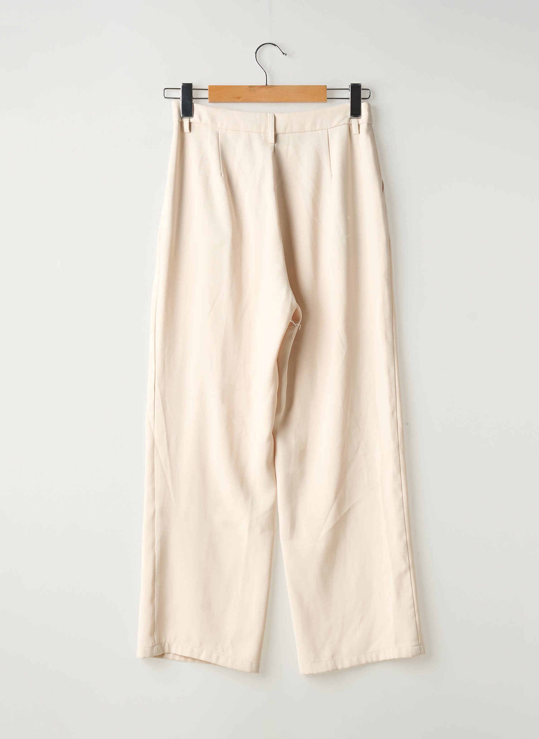 Tiesi kelnė krepos audinys aukšta talija bežinis OUTFITBOOK moteris