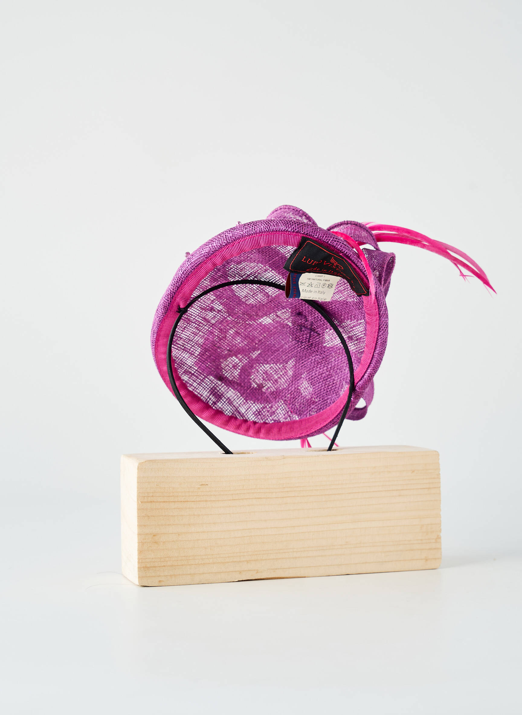 Skrybėlė vakarinės aprangos pasirinkimas violetinis LUDO VISCONTI moteris