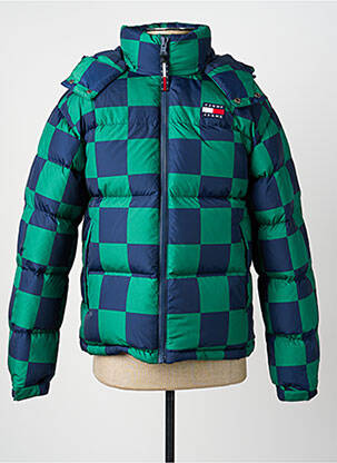 Pūkinė striukė kišenės su gobtuvu žalias TOMMY HILFIGER vyras