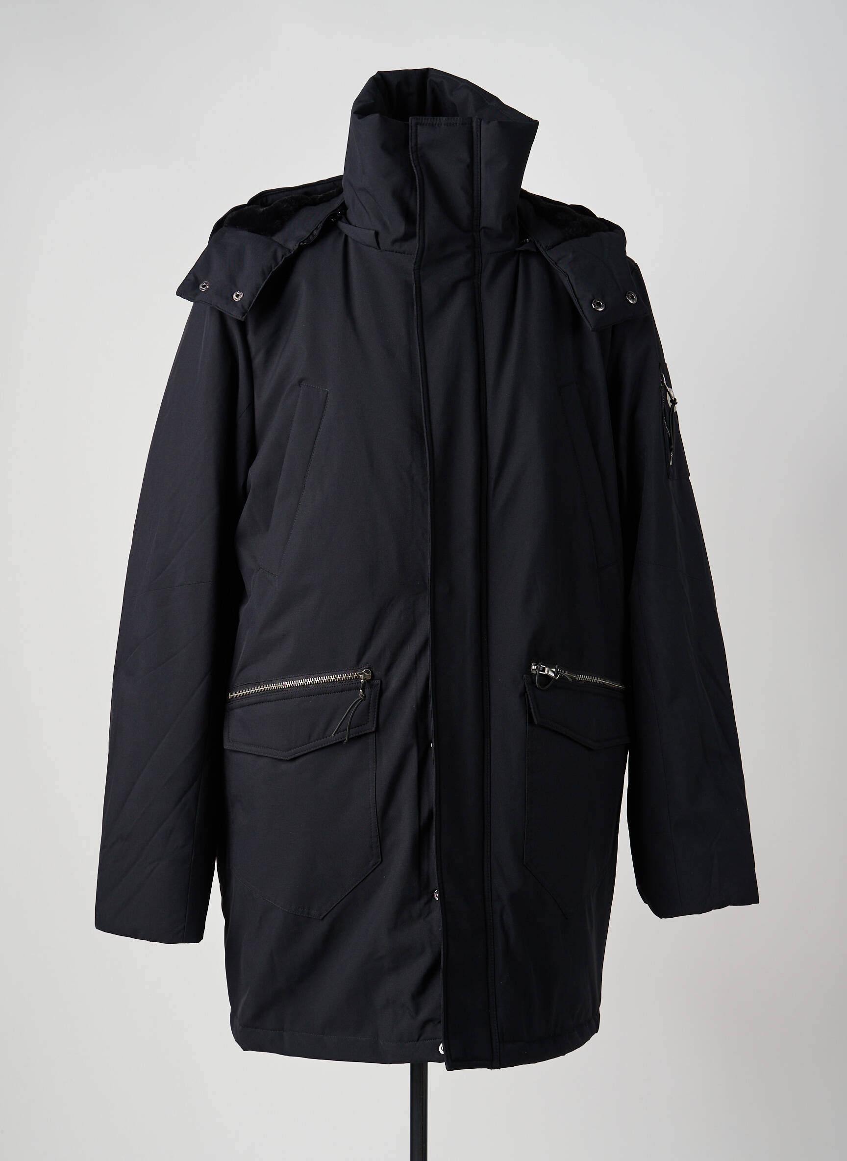 Parka vidinė apdaila su satiniu pamušalu su gobtuvu juodas LEE COOPER vyras