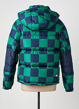 Pūkinė striukė kišenės su gobtuvu žalias TOMMY HILFIGER vyras