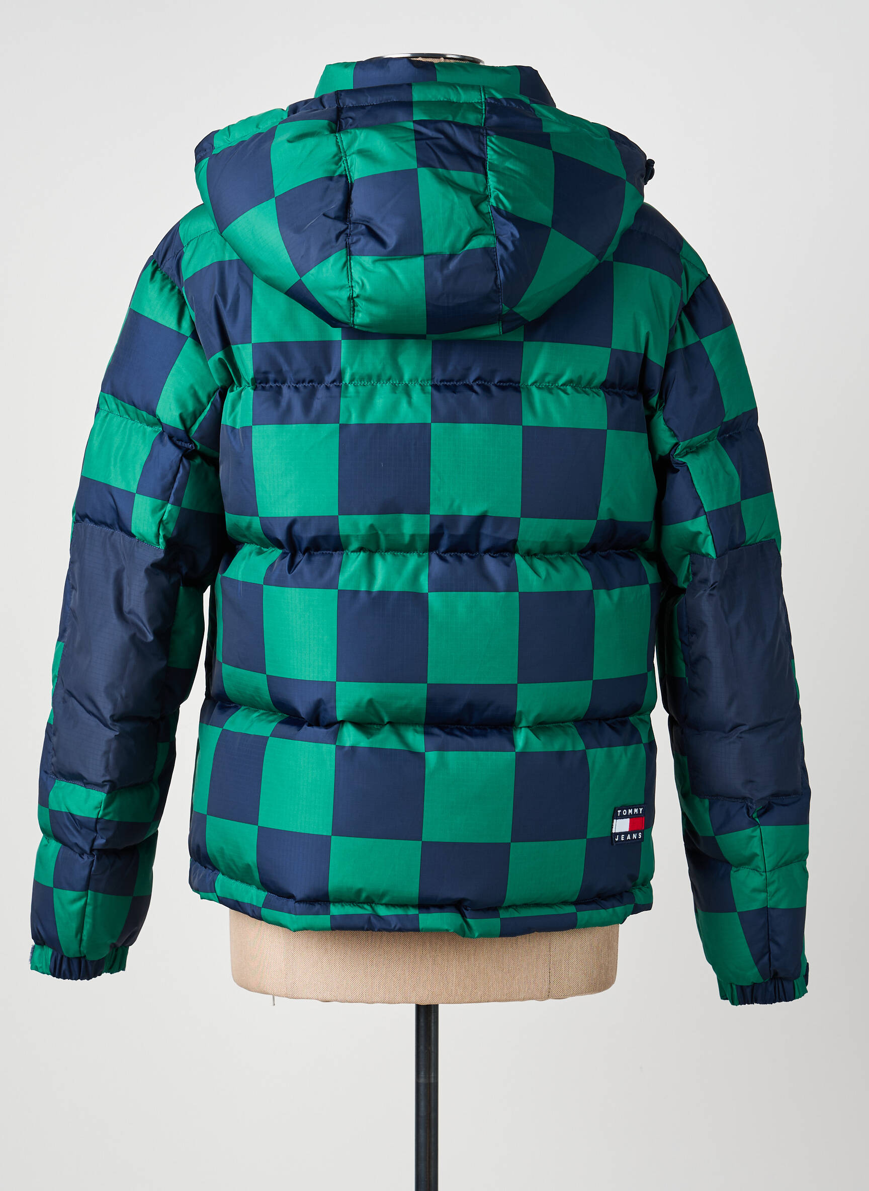 Pūkinė striukė ilgos rankovės su gobtuvu žalias TOMMY HILFIGER vyras