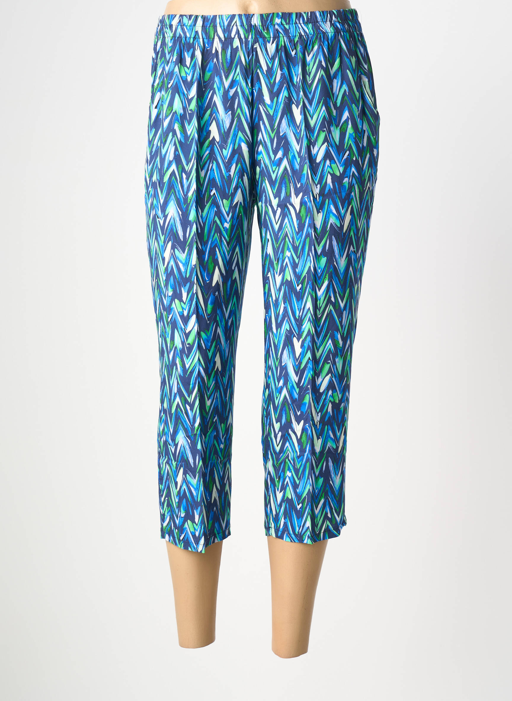 Pusilgių kelnių elastinė dydis normala dydis mėlyna LOOK DONNA moteris