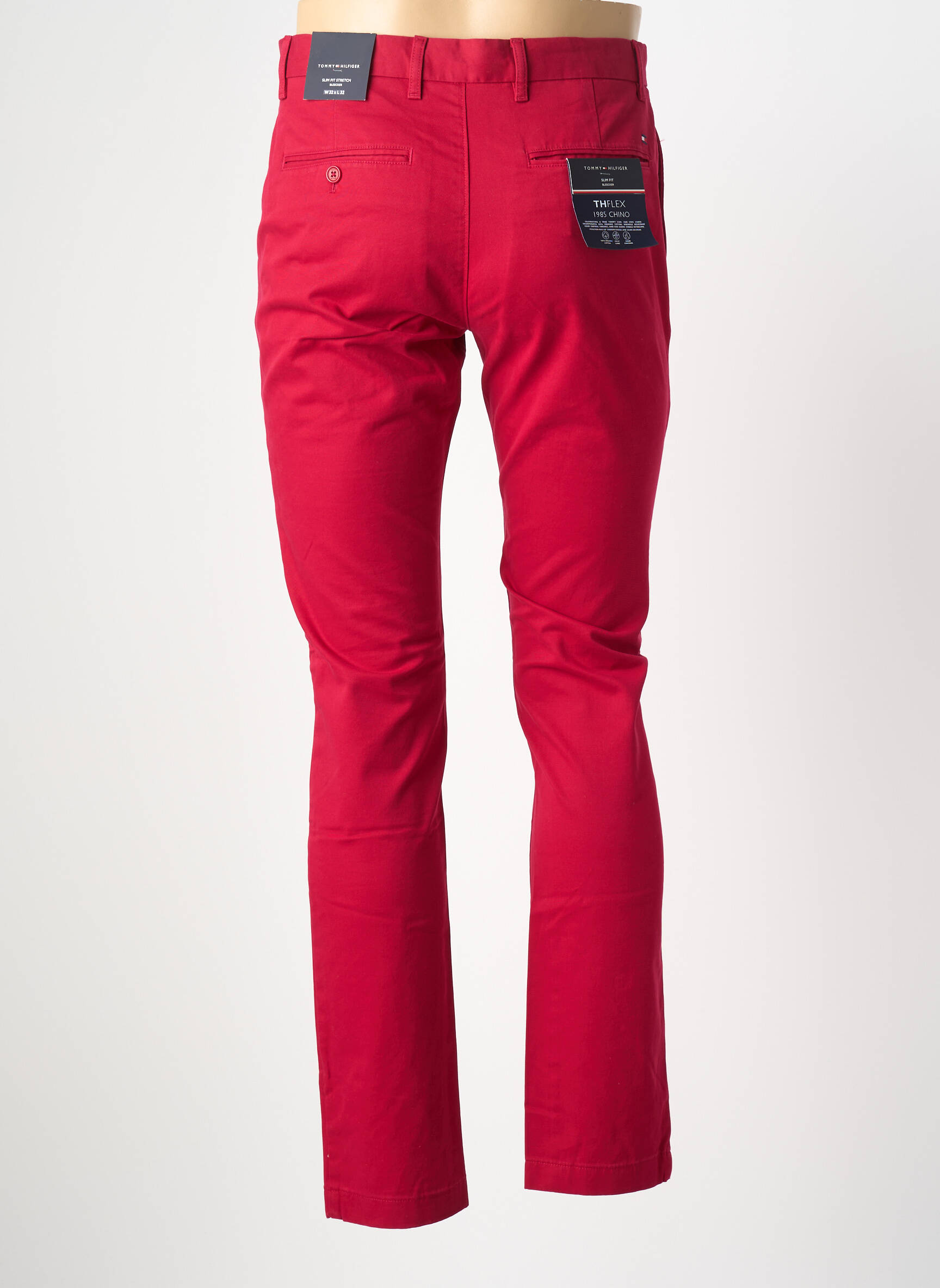 Chino kelnė kišenės raudona TOMMY HILFIGER vyras