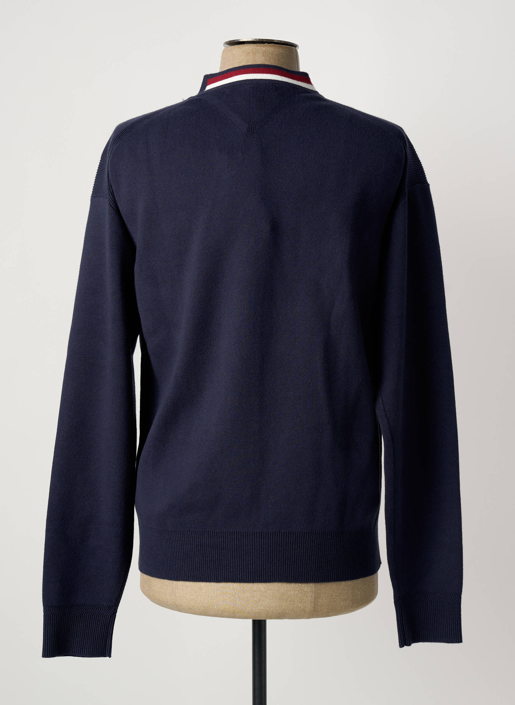 Ilgų rankovių liemenė col v mėlyna TOMMY HILFIGER vyras