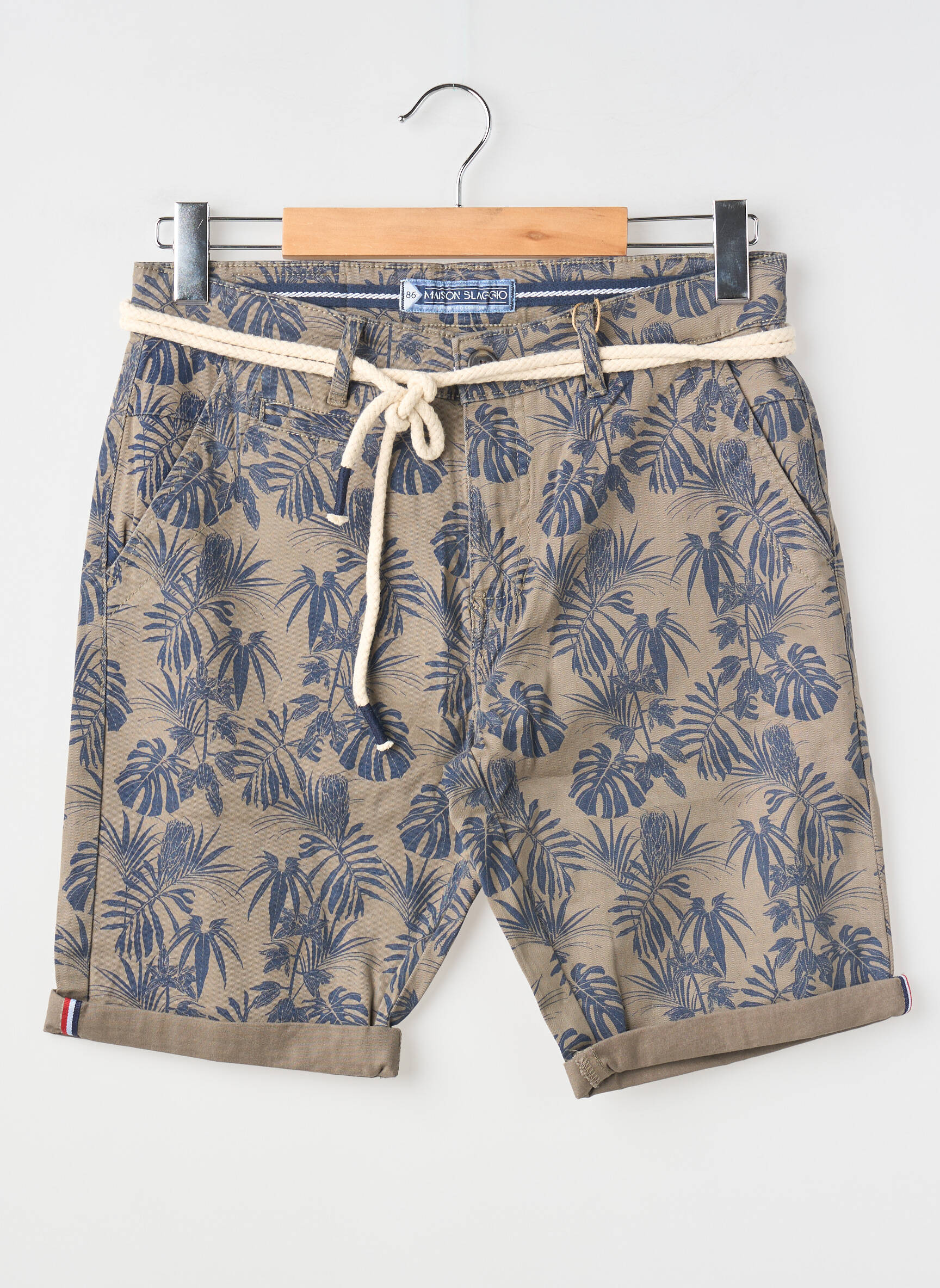 Bermudas tiesi kirpimas normala dydis žalias MAISON BLAGGIO vyras