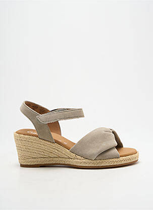 Espadrilės nubuko audinys kulnas nuo 4 iki 6 cm pilka GABOR moteris