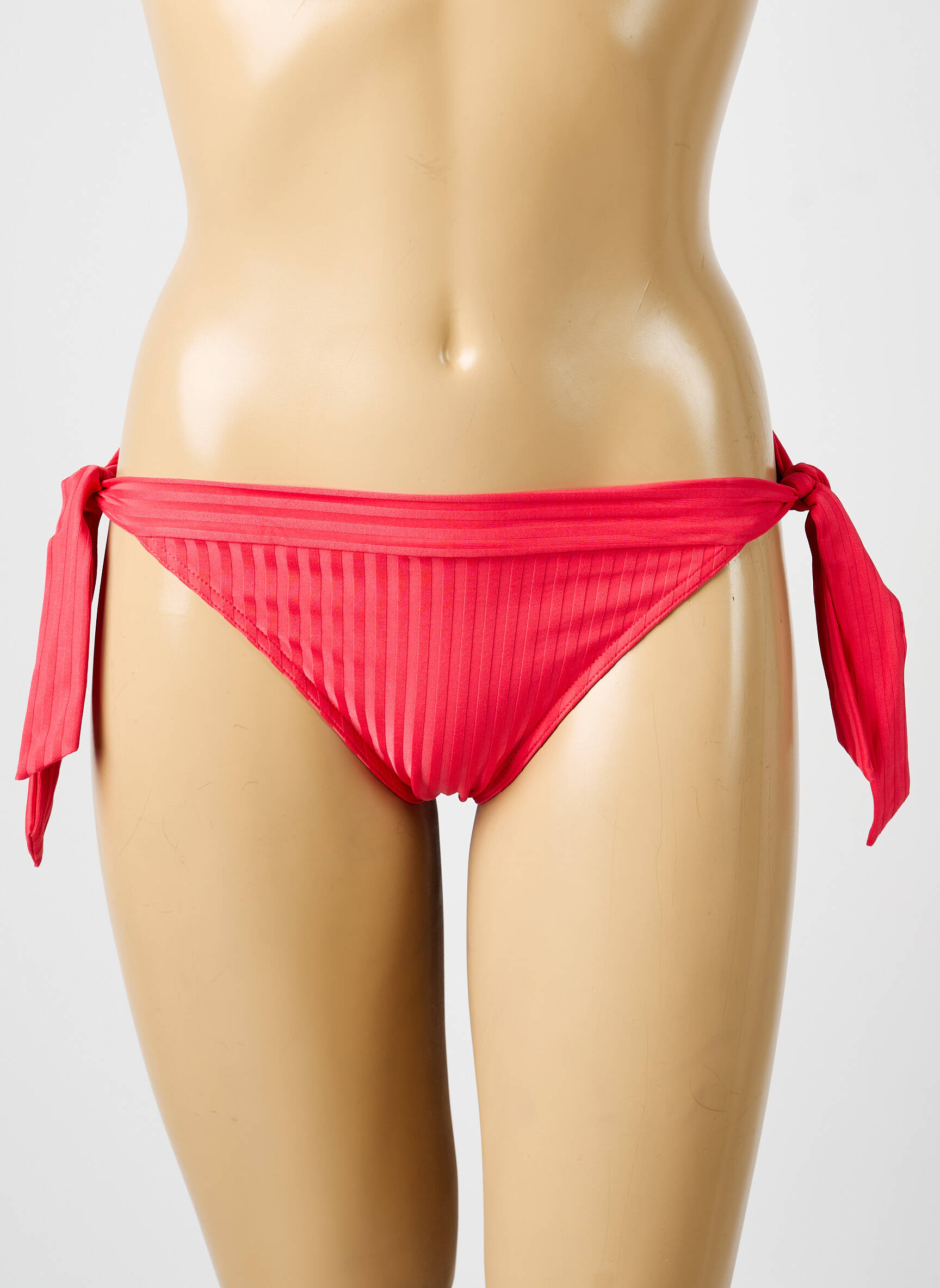Maudymosi kelnaitės satino efektas bikini raudona IODUS moteris